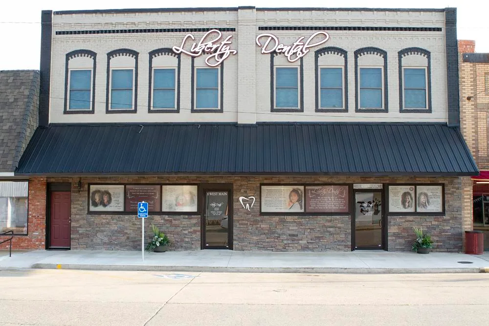 The Liberty Dental office on West Main Street in Carnegie, Oklahoma